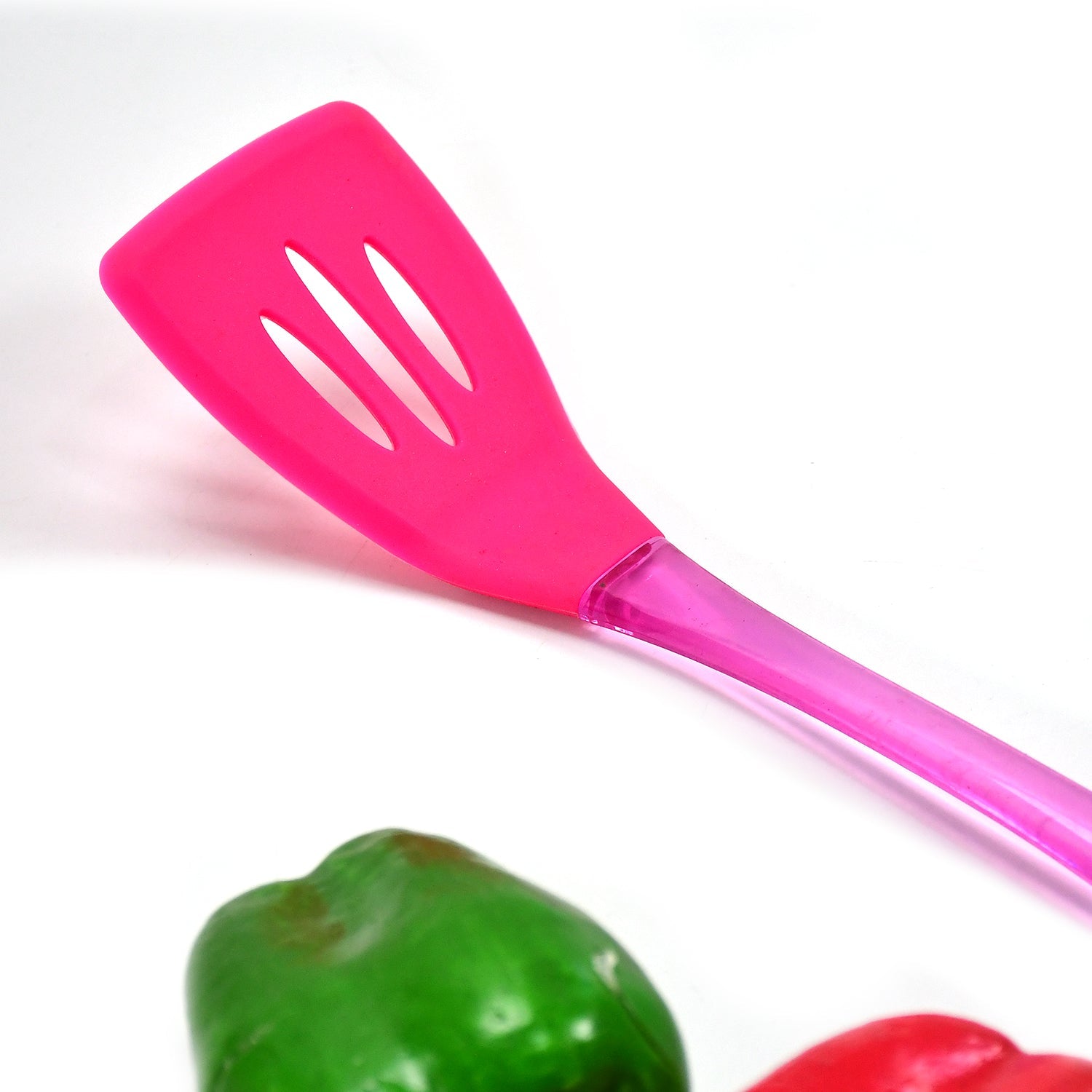 2755 KITCHEN TURNER HEAT RESISTANT SILICONE NON-STICK SILICONE TURNER GRIP WITH LONG HANDLE COOKING TURNER DeoDap 2755 KITCHEN TURNER HEAT RESISTANT SILICONE NON-STICK SILICONE TURNER GRIP WITH LONG HANDLE COOKING TURNER DeoDap